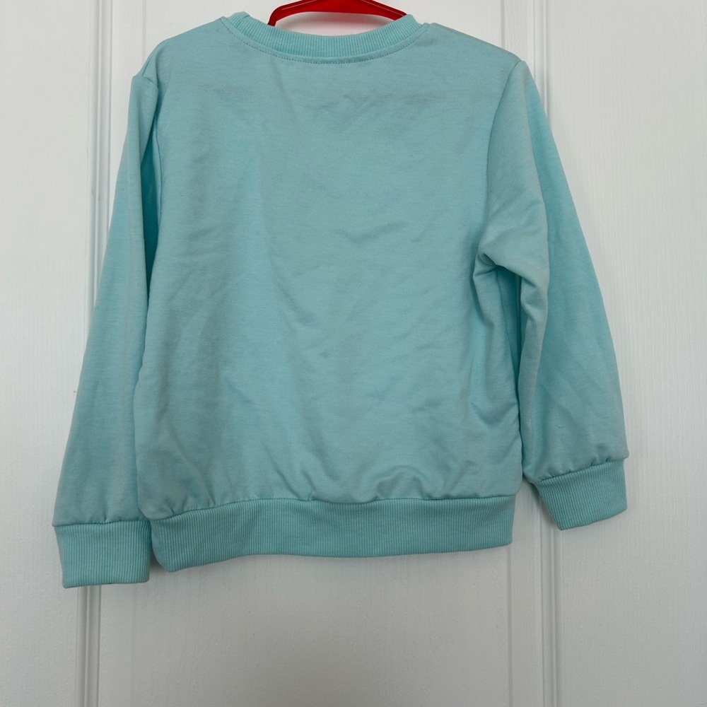 Papa’s Girl Sweatshirt | Teal Graphic Pullover - Picture 4 of 4